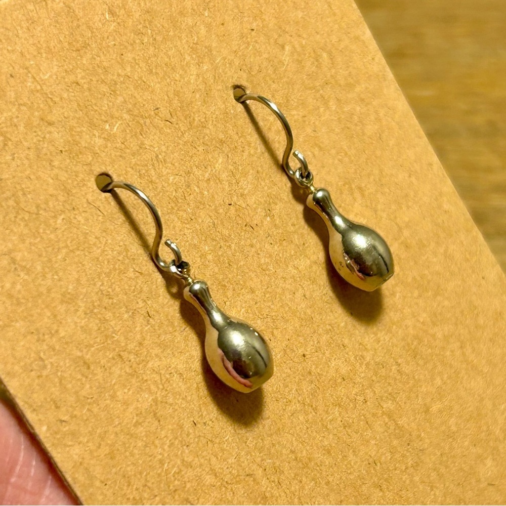 Dainty Silver Drop Earrings